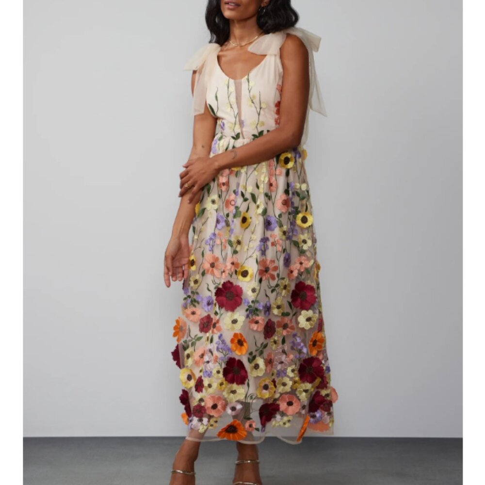 Floral Embroidered Maxi Dress